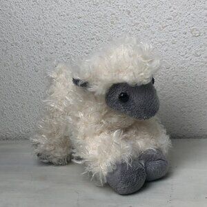 Aurora Mini Flopsie 8" Black Face Sheep Plush Lamb White Grey